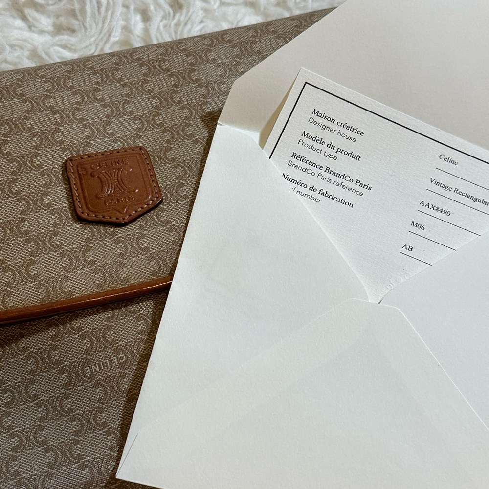 Celine Authentic Macadam Envelope Clutch Purse - image 6